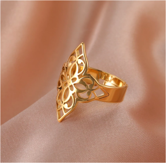 Imagen de 1 Anillo Nudo de Bruja M1 Grande ACERO INOXIDABLE Curado e Intensionado+ 3 Modelos y 3 Colores Para Escoger x1nb