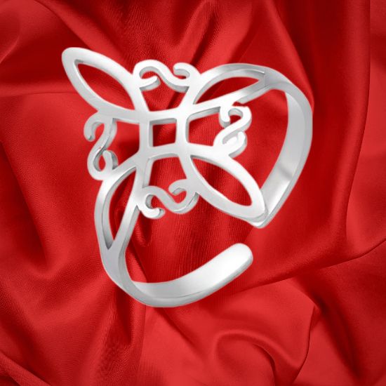 Imagen de 1 Anillo Nudo de Bruja ACERO INOXIDABLE Alta Durabilidad Curado e Intensionado+ 3 Modelos y 3 Colores Para Escoger x1nb