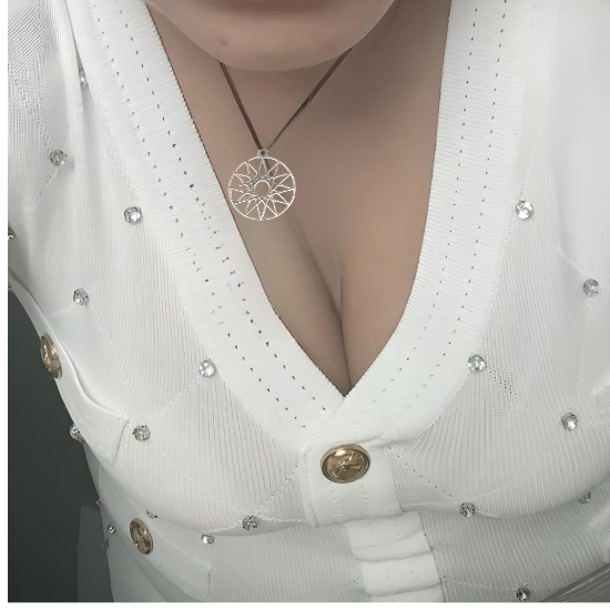 Imagen de Estrella de 12 Picos o Estrella de Dios Poderoso Simbolo de Protección Dije Curado e Intensionado de Acero Inoxidable x1est