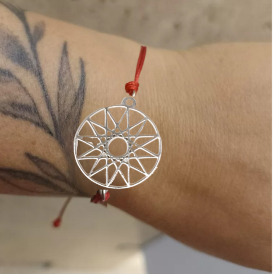 Imagen de Estrella de 12 Picos o Estrella de Dios Poderoso Simbolo de Protección Dije Curado e Intensionado de Acero Inoxidable x1est