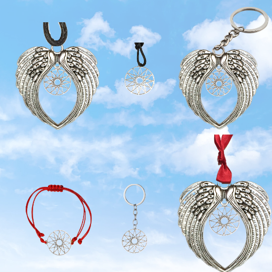 Imagen de Estrella de 12 Picos o Estrella de Dios Poderoso Simbolo de Protección Dije Curado e Intensionado de Acero Inoxidable x1est