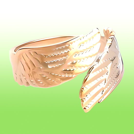 Imagen de +4 Modelos y 3 Colores de Anillo Alas de Angel Acero Inoxidable Ajustable Alta Durabilidad X1ani