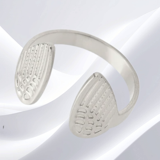 Imagen de +4 Modelos y 3 Colores de Anillo Alas de Angel Acero Inoxidable Ajustable Alta Durabilidad X1ani