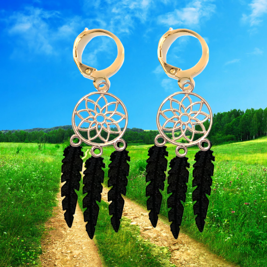 Imagen de 1 Par de Atrapasueños Color Dorado Alta Durabilidad en Llavero Color Dorado para Escoger CUPF&=X1