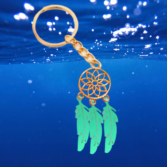 Imagen de 1 Atrapasueños Color Dorado Alta Durabilidad en Llavero Color Dorado para Escoger CUPF&=X1