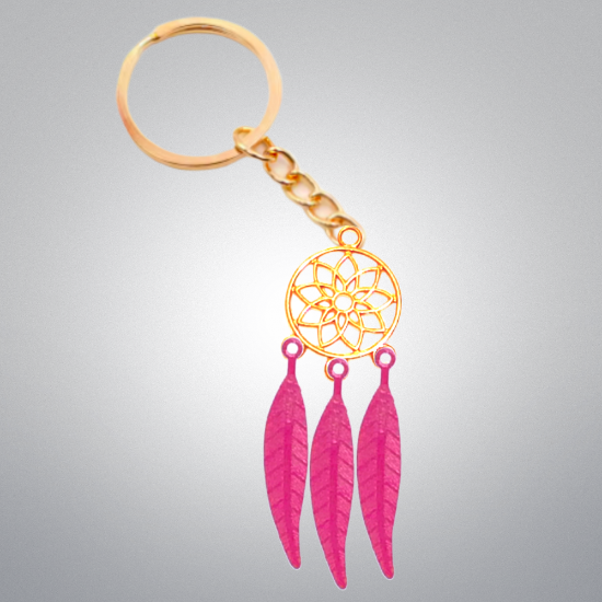 Imagen de 1 Atrapasueños Color Dorado Alta Durabilidad en Llavero Color Dorado para Escoger CUPF&=X1