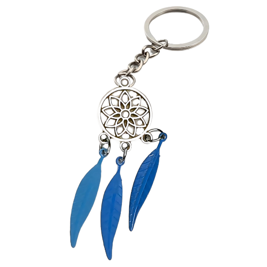 Imagen de 1 Par de Atrapasueños Color Plata Alta Durabilidad en Llavero Color Plata para Escoger CUPF&=X1