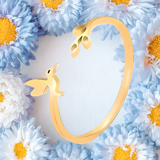 Imagen de  1 Anillo de Hermosisimo Colibrí  Acero Inoxidable Ajustable Alta Durabilidad+ 5 Modelos y Colores a Escoger X1ani