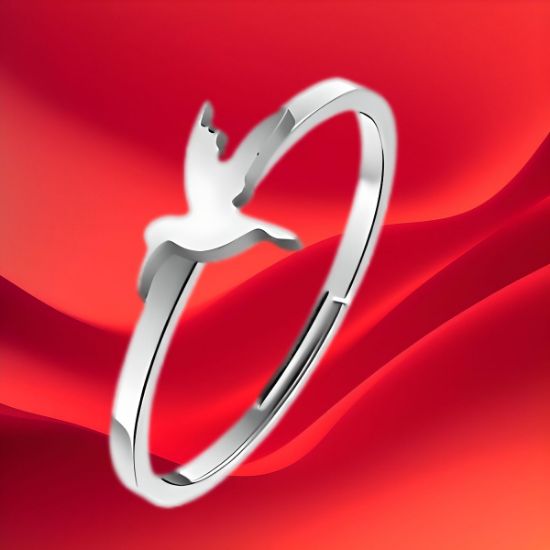 Imagen de  1 Anillo de Hermosisimo Colibrí  Acero Inoxidable Ajustable Alta Durabilidad+ 5 Modelos y Colores a Escoger X1ani
