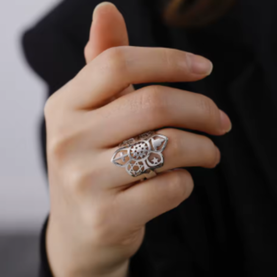 Imagen de +3 Modelos y Colores  Anillo de Acero Inoxidable con  6 Poderosísimos Símbolos  de Protección -AJUSTABLE x1ani