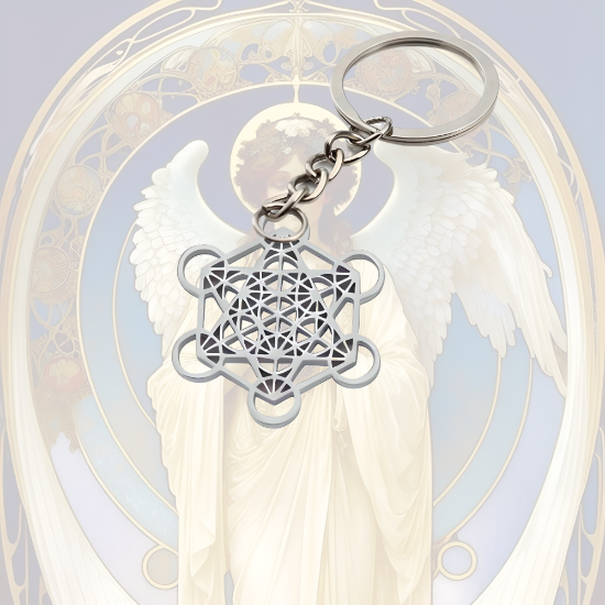 Imagen de CUBO Metatron o  ARCANGEL METATRON Curado En Anillo o Espanta Espiritus o Llavero o Pulsera o Collar Alta  Durabilidad + 6 Modelos A Escoger Símbolo de Protección -X1