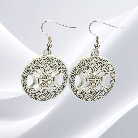 Imagen de  3 Poderosos Simbolos Protectores en Un Dije Curado ( Arbol de la Vida + Pentagrama + Triple Luna) Hecate / Hekate Varios Modelos para Escoger -X1