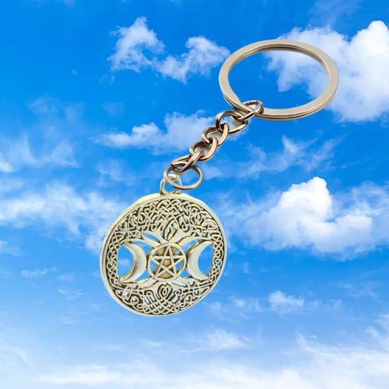 Imagen de  3 Poderosos Simbolos Protectores en Un Dije Curado ( Arbol de la Vida + Pentagrama + Triple Luna) Hecate / Hekate Varios Modelos para Escoger -X1