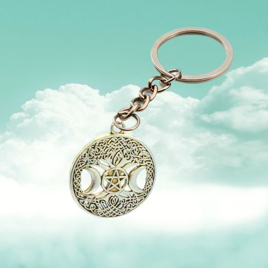 Imagen de  3 Poderosos Simbolos Protectores en Un Dije Curado ( Arbol de la Vida + Pentagrama + Triple Luna) Hecate / Hekate Varios Modelos para Escoger -X1