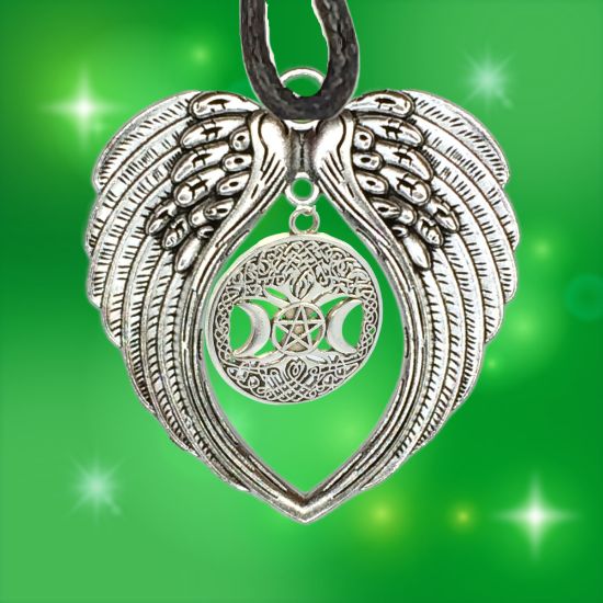 Imagen de  3 Poderosos Simbolos Protectores en Un Dije Curado ( Arbol de la Vida + Pentagrama + Triple Luna) Hecate / Hekate Varios Modelos para Escoger -X1