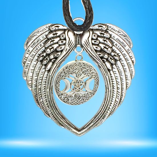 Imagen de  3 Poderosos Simbolos Protectores en Un Dije Curado ( Arbol de la Vida + Pentagrama + Triple Luna) Hecate / Hekate Varios Modelos para Escoger -X1