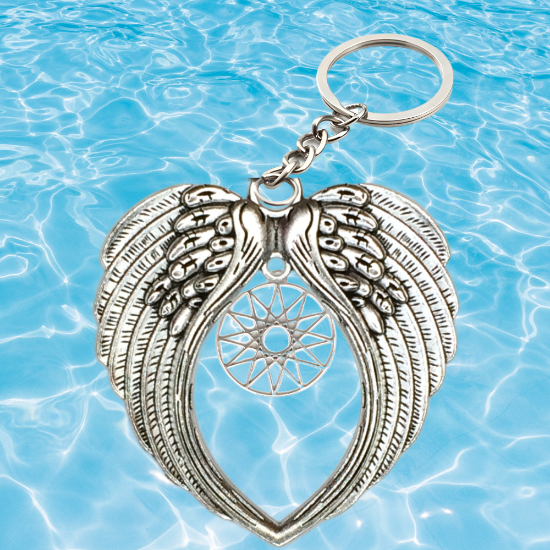 Imagen de 1 Dije Curado o Intensionado Estrella de 12 Puntas o Estrella de Dios 30x30mm el mas Completo y Poderoso Simbolo Protector de Acero Inoxidable en Pulsera, LLavero  o Collar-X1