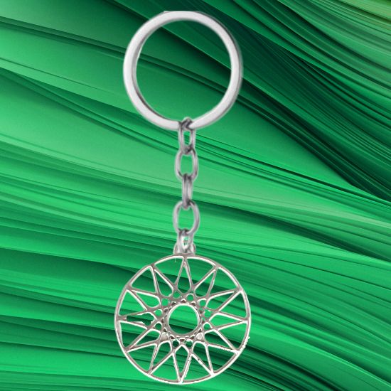 Imagen de 1 Dije Curado o Intensionado Estrella de 12 Puntas o Estrella de Dios 30x30mm el mas Completo y Poderoso Simbolo Protector de Acero Inoxidable en Pulsera, LLavero  o Collar-X1