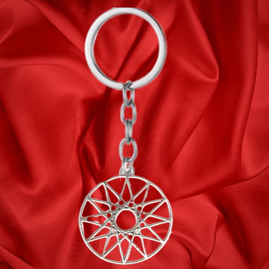 Imagen de 1 Dije Curado o Intensionado Estrella de 12 Puntas o Estrella de Dios 30x30mm el mas Completo y Poderoso Simbolo Protector de Acero Inoxidable en Pulsera, LLavero  o Collar-X1