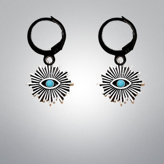 Imagen de 1 Dije Ojo de Dios + Santisima Trinidad 20x20mm Curado o Intensionado Acero Inoxidable Alta Durabilidad en Pulsera o Llavero o Collar+4 Modelos para Escoger -x1