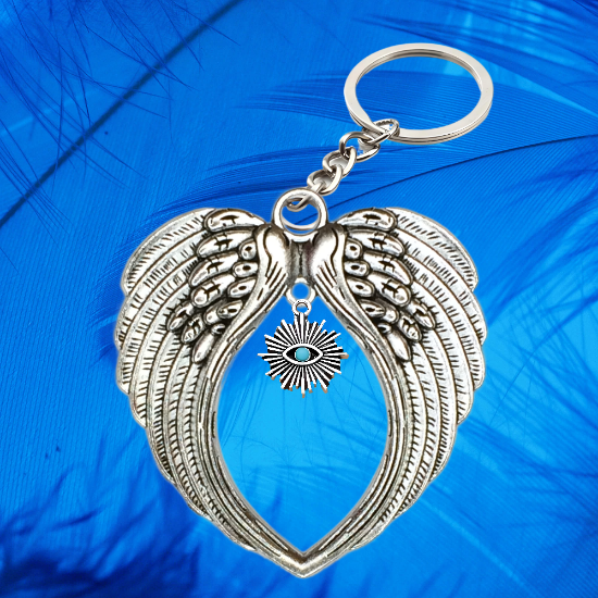 Imagen de 1 Dije Ojo de Dios + Santisima Trinidad 20x20mm Curado o Intensionado Acero Inoxidable Alta Durabilidad en Pulsera o Llavero o Collar+4 Modelos para Escoger -x1