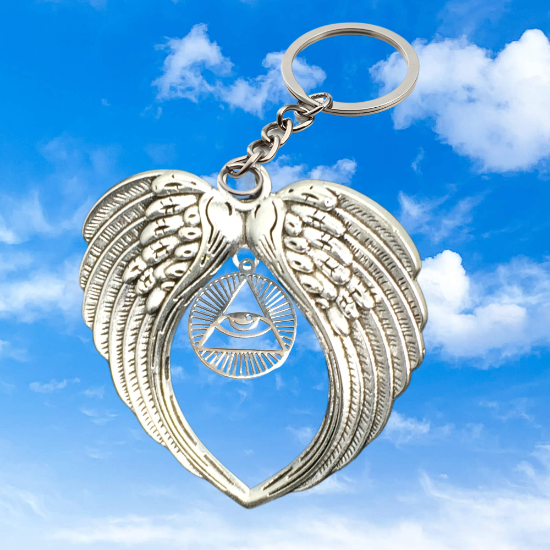 Imagen de 1 Dije Ojo de Dios + Santisima Trinidad 20x20mm Curado o Intensionado Acero Inoxidable Alta Durabilidad en Pulsera o Llavero o Collar+4 Modelos para Escoger -x1