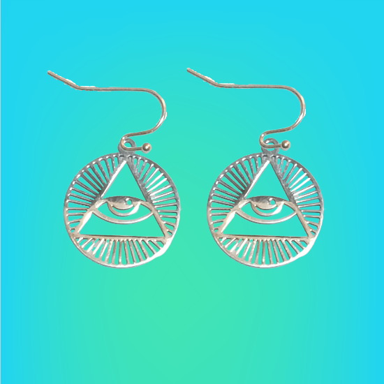 Imagen de 1 Dije Ojo de Dios + Santisima Trinidad 20x20mm Curado o Intensionado Acero Inoxidable Alta Durabilidad en Pulsera o Llavero o Collar+4 Modelos para Escoger -x1