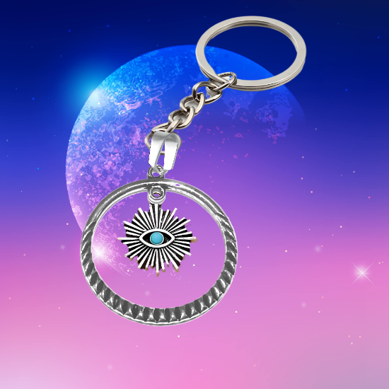 Imagen de 1 Dije Ojo de Dios + Santisima Trinidad 20x20mm Curado o Intensionado Acero Inoxidable Alta Durabilidad en Pulsera o Llavero o Collar+4 Modelos para Escoger -x1