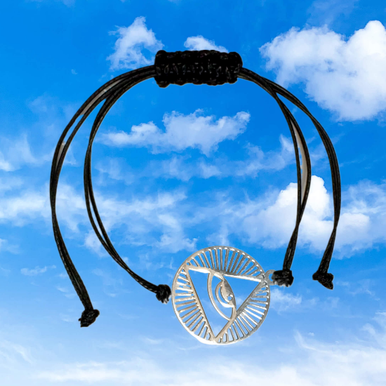 Imagen de 1 Dije Ojo de Dios + Santisima Trinidad 20x20mm Curado o Intensionado Acero Inoxidable Alta Durabilidad en Pulsera o Llavero o Collar+4 Modelos para Escoger -x1