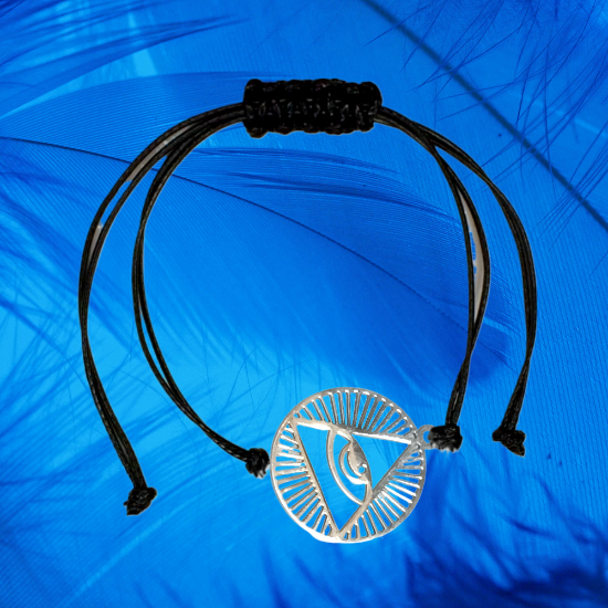 Imagen de 1 Dije Ojo de Dios + Santisima Trinidad 20x20mm Curado o Intensionado Acero Inoxidable Alta Durabilidad en Pulsera o Llavero o Collar+4 Modelos para Escoger -x1