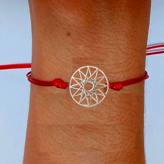 Imagen de 1 Dije Curado o Intensionado Estrella de 12 Puntas o Estrella de Dios 30x30mm el mas Completo y Poderoso Simbolo Protector de Acero Inoxidable en Pulsera, LLavero  o Collar-X1