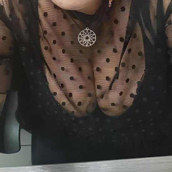 Imagen de 1 Dije Curado o Intensionado Estrella de 12 Puntas o Estrella de Dios 30x30mm el mas Completo y Poderoso Simbolo Protector de Acero Inoxidable en Pulsera, LLavero  o Collar-X1