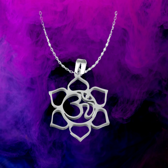 Imagen de Flor de Loto + Om Mediano o Grande o 3D (Meditacion Yoga ) Dije, Collar o LLavero+ 20 Modelos Para Escoger -x1om