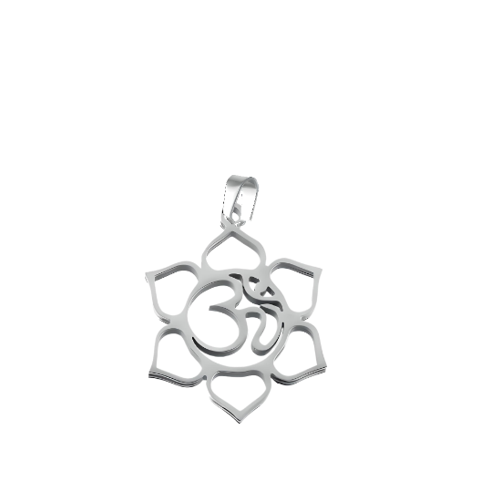 Imagen de Flor de Loto + Om Mediano o Grande o 3D (Meditacion Yoga ) Dije, Collar o LLavero+ 20 Modelos Para Escoger -x1om
