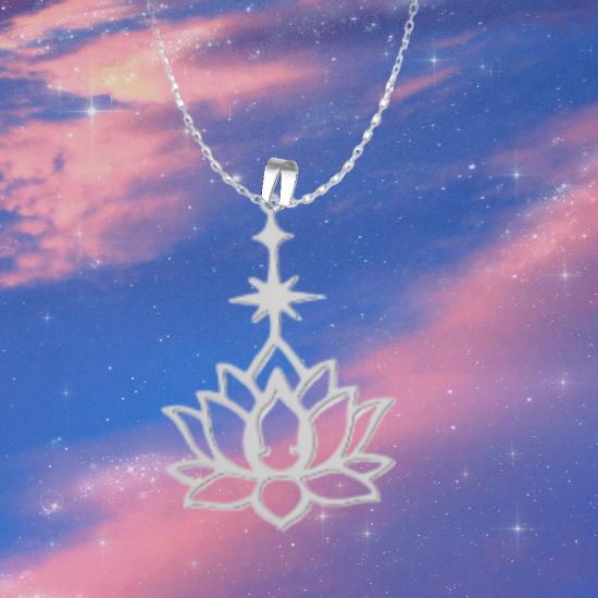 Imagen de Flor de Loto Mediana o Grande Acero Inoxidable (Meditacion Yoga ) Dije, Collar o LLavero x1loto