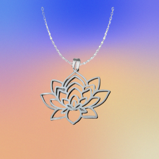 Imagen de Flor de Loto Mediana o Grande Acero Inoxidable (Meditacion Yoga ) Dije, Collar o LLavero x1loto