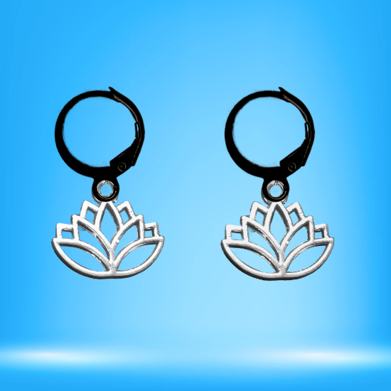 Imagen de Om o Flor de Loto ( Meditacion Yoga ) en Aretes o Arracaditas x1loto