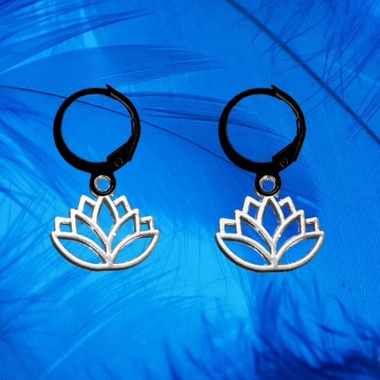 Imagen de Om o Flor de Loto ( Meditacion Yoga ) en Aretes o Arracaditas x1loto