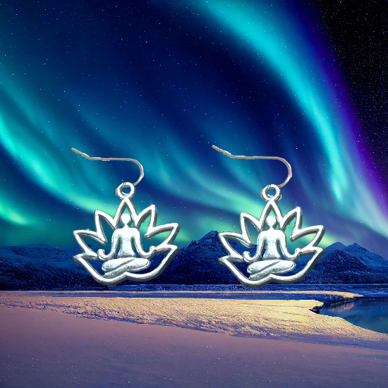 Imagen de Om o Flor de Loto ( Meditacion Yoga ) en Aretes o Arracaditas x1loto