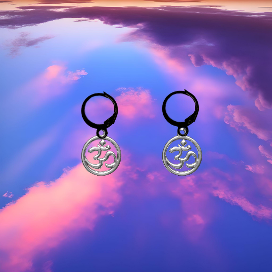 Imagen de Om o Flor de Loto ( Meditacion Yoga ) en Aretes o Arracaditas x1loto