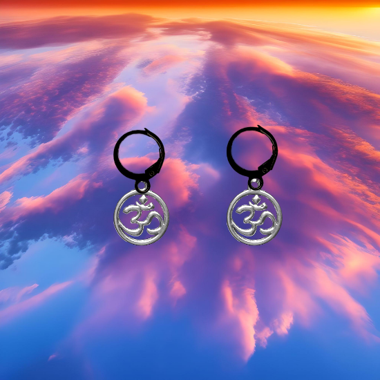 Imagen de Om o Flor de Loto ( Meditacion Yoga ) en Aretes o Arracaditas x1loto