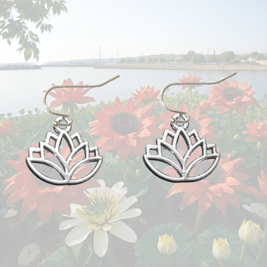 Imagen de Om o Flor de Loto ( Meditacion Yoga ) en Aretes o Arracaditas x1loto