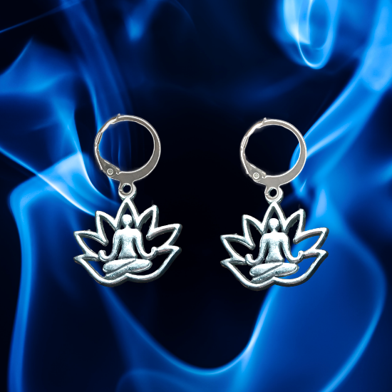 Imagen de Om o Flor de Loto ( Meditacion Yoga ) en Aretes o Arracaditas x1loto