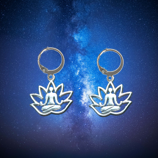 Imagen de Om o Flor de Loto ( Meditacion Yoga ) en Aretes o Arracaditas x1loto