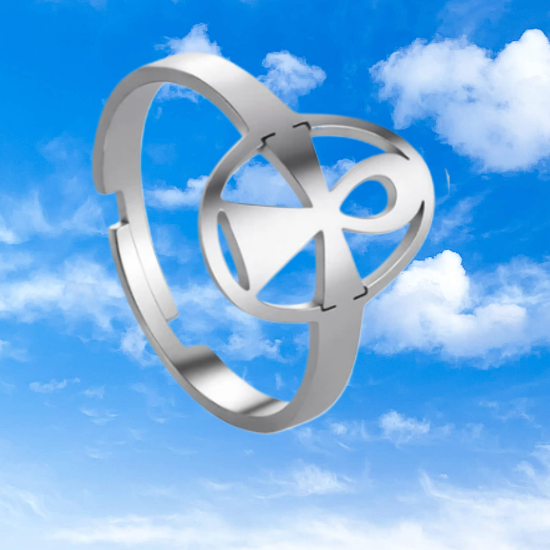 Imagen de 1 Anillo  Egipcio 9 Modelos para Escoger ( Escarabajo, Ank, Ojo de Horus, Anubis, Esfinge, Osiris, Bastet, IBIS, Rha) a Escoger  con  Poderosa Simbolo  deProteccion Activada Ajustable Alta Durabilidad de Uso Rudo X12Egip