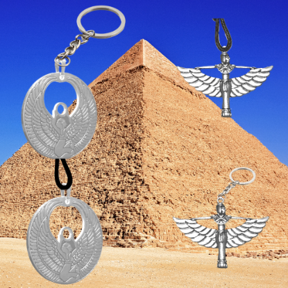 Imagen de 1 Dije Egipcio Diosa Isis Con Alas Poderoso Talismán Protector A Escoger entre + de 4 Modelos  x12egip Amuletos protectores