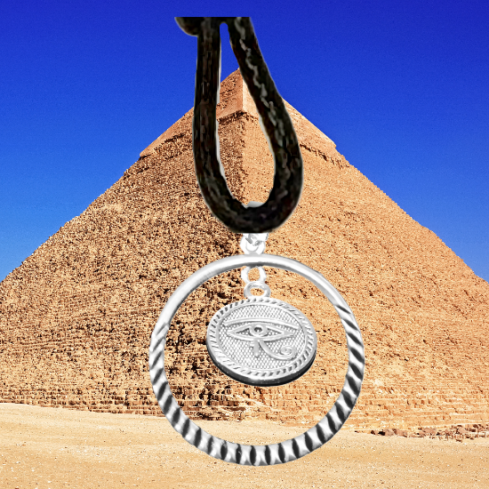 Imagen de  Dije Ojo Horus Poderoso Talisman Activado e n Collar o Llaver  + 4 Modelos para Escoger  x12egip