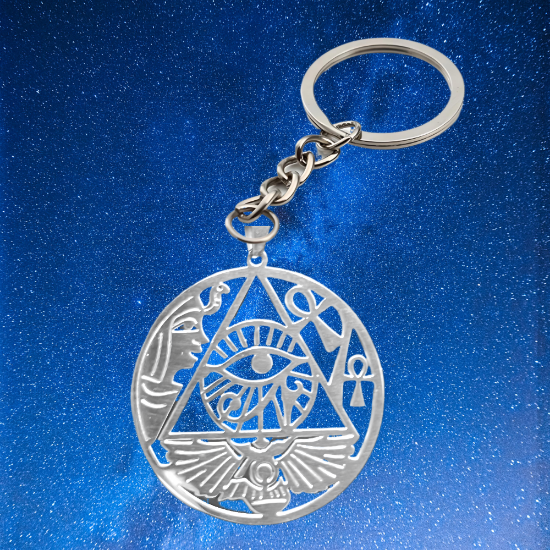 Imagen de Dije  Ank o Llave de la Vida con o sin  Ojo Horus  con o sin  5  Simbolos Poderoso Talisman Activado e n Collar o Llavero  + 6 Modelos para Escoger  x12egip