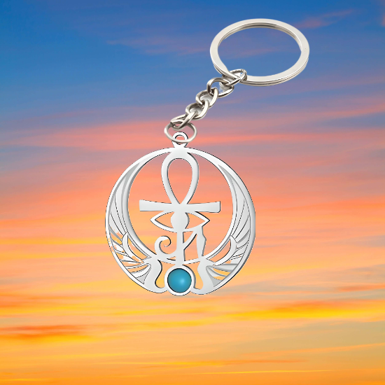 Imagen de Dije  Ank o Llave de la Vida con o sin  Ojo Horus  con o sin  5  Simbolos Poderoso Talisman Activado e n Collar o Llavero  + 6 Modelos para Escoger  x12egip