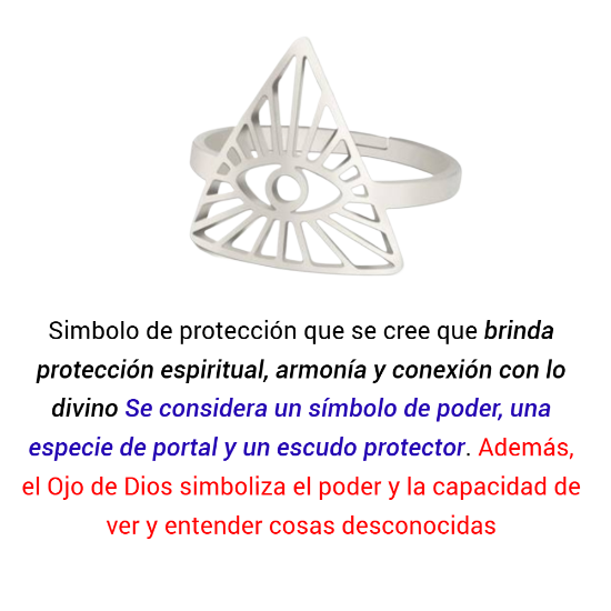 Imagen de 1 Dije Ojo de Dios + Santisima Trinidad 20x20mm Curado o Intensionado Acero Inoxidable Alta Durabilidad en Pulsera o Llavero o Collar+4 Modelos para Escoger -x1